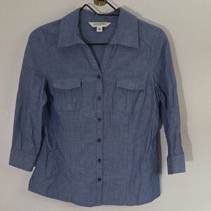 St. John's Bay Blue Button Down Shirt